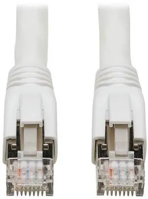 Tripp Lite Cat8 Snagless Ethernet Cable, 25G/40G Certified Network Patch Cable, 22 AWG S/FTP, PoE, White, 30 ft. (N272-030-WH) Tripp Lite Cat8 Snagless Ethernet Cable, 25G/40G Certified Network Patch Cable, 22 AWG S/FTP, PoE, White, 30 ft. (N272-030-WH)