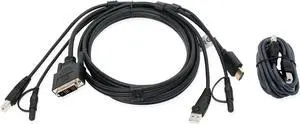 IOGEAR HDMI to DVI, USB KVM Cable Kit with Audio (TAA), 6-Foot G2L7H02UTAA3 IOGEAR HDMI to DVI, USB KVM Cable Kit with Audio (TAA), 6-Foot G2L7H02UTAA3