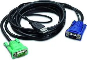 Integrated Rack LCD/KVM USB Cable - 17Ft (5M) Integrated Rack LCD/KVM USB Cable - 17Ft (5M)