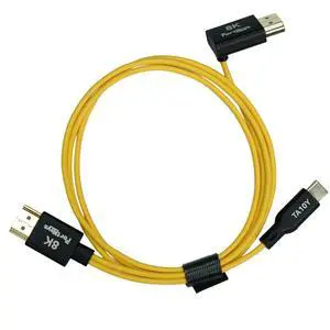 Portkeys 8K HDMI Cable 48Gbps HDMI 2.1 Cord 2.5mm OD Ultra Thin Video Control Cable Compatible with LH7C for A7SIII/FX30/A9M3/A7S4/A7M5/A7R5, S1H/S5M2/GH5II/GH6/GH7, R1/R5II/R6III, etc (TA10Y, 1m) Portkeys 8K HDMI Cable 48Gbps HDMI 2.1 Cord 2.5mm OD Ultra Thin Video Control Cable Compatible with LH7C for A7SIII/FX30/A9M3/A7S4/A7M5/A7R5, S1H/S5M2/GH5II/GH6/GH7, R1/R5II/R6III, etc (TA10Y, 1m)