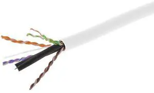 Monoprice Cat6 Plenum Bulk Cable - UL, Solid, 550MHz, UTP, CMP, 10G, 23AWG, 500 Feet, White Monoprice Cat6 Plenum Bulk Cable - UL, Solid, 550MHz, UTP, CMP, 10G, 23AWG, 500 Feet, White
