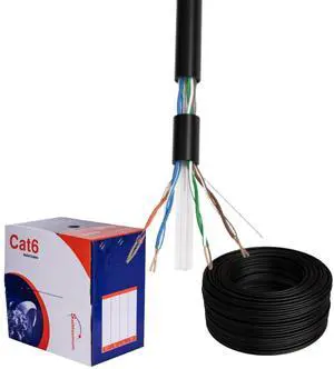 SATMAXIMUM CAT6 Cable 500ft or 1000ft Pull Box Solid Ethernet LAN UTP Cable 23AWG 550Mhz RJ45 Network CCA Copper Clad Aluminum Wire Bulk (1, Black, 500FT) SATMAXIMUM CAT6 Cable 500ft or 1000ft Pull Box Solid Ethernet LAN UTP Cable 23AWG 550Mhz RJ45 Network CCA Copper Clad Aluminum Wire Bulk (1, Black, 500FT)