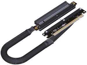 JMT ADT-M33 PCIe4.0 x16 256Gbps GPU Extension Cable Dual Reverse Right Left Bend 30cm Compatible with Chassis A4 ITX RTX 4090 RX7900xt (M33JK-TR Right-Bent) JMT ADT-M33 PCIe4.0 x16 256Gbps GPU Extension Cable Dual Reverse Right Left Bend 30cm Compatible with Chassis A4 ITX RTX 4090 RX7900xt (M33JK-TR Right-Bent)