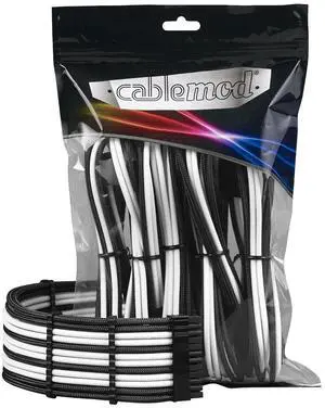 CableMod Pro ModMesh Sleeved Cable Extension Kit (Black + White) CableMod Pro ModMesh Sleeved Cable Extension Kit (Black + White)