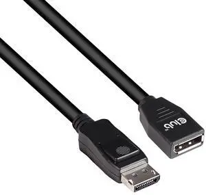 Club 3D CAC-1022 DisplayPort 1.4 HBR3 8K60Hz or 4K144Hz Extension Cable M/F 2m /6.56 ft Club 3D CAC-1022 DisplayPort 1.4 HBR3 8K60Hz or 4K144Hz Extension Cable M/F 2m /6.56 ft