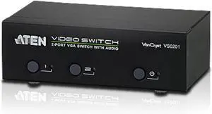 ATEN VS0201 2-Port VGA Switch with Audio - 1920 x 1440 - 2 x 11 x VGA Out ATEN VS0201 2-Port VGA Switch with Audio - 1920 x 1440 - 2 x 11 x VGA Out