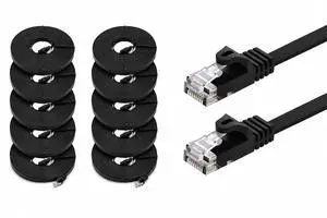 BRENDAZ Cat5e Ethernet Cable, 10ft. (10-Pack) Network Patch Cable - Snagless Cat 5e Cord, Flat, 350MHz, UTP, for PC, Server, Router, Modem, TV, PS5, Game Consoles (10pk, 10-Feet) BRENDAZ Cat5e Ethernet Cable, 10ft. (10-Pack) Network Patch Cable - Snagless Cat 5e Cord, Flat, 350MHz, UTP, for PC, Server, Router, Modem, TV, PS5, Game Consoles (10pk, 10-Feet)