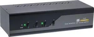 InLine 62654I KVM Desktop Switch, 4-Way, Dual Monitor, HDMI, 4K, USB 3.0, Audio InLine 62654I KVM Desktop Switch, 4-Way, Dual Monitor, HDMI, 4K, USB 3.0, Audio