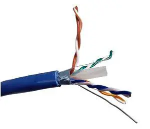 Micro Connectors 250 feet Cat6 Solid & Shielded (F/UTP) CMR Riser Bulk Ethernet (23AWG) Cable (Blue) (TR4-560SRBL-250) Micro Connectors 250 feet Cat6 Solid & Shielded (F/UTP) CMR Riser Bulk Ethernet (23AWG) Cable (Blue) (TR4-560SRBL-250)
