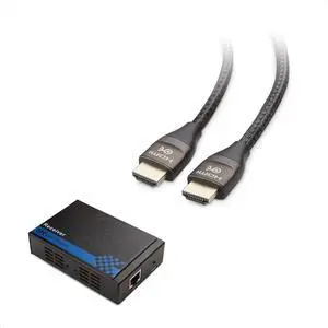 Cable Matters Wall Mount HDMI Extender with TCP/IP Support for 1-to-Many Setup - Up to 300 Feet & Premium Braided 48Gbps Ultra HD 8K HDMI Cable Cable Matters Wall Mount HDMI Extender with TCP/IP Support for 1-to-Many Setup - Up to 300 Feet & Premium Braided 48Gbps Ultra HD 8K HDMI Cable