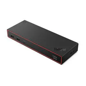 Lenovo ThinkPad USB 4 Smart Dock 5500 w/ 135W Adapter, Supports up to 4 Displays, 100W Power to Laptop, Integrated USB4 Cable, Eclipse Black Lenovo ThinkPad USB 4 Smart Dock 5500 w/ 135W Adapter, Supports up to 4 Displays, 100W Power to Laptop, Integrated USB4 Cable, Eclipse Black