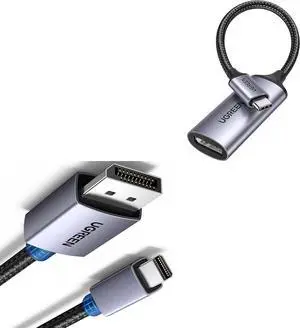 UGREEN 8K@60Hz USB C to DisplayPort 1.4 Adapter Cable 4K@240Hz Bundle VESA Mini DisplayPort to DisplayPort 1.4 Cable 6.6FT UGREEN 8K@60Hz USB C to DisplayPort 1.4 Adapter Cable 4K@240Hz Bundle VESA Mini DisplayPort to DisplayPort 1.4 Cable 6.6FT
