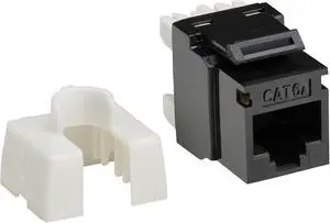 Eaton Tripp Lite Series Cat6 Keystone Jack with Type 4 PoE++ Compliance (4PPoE), 10 Pack, Black, RJ45 Ethernet, Krone/110 Punchdown, TAA Compliant, Lifetime Manufactuer's Warranty (N238-010-BK-6A) Eaton Tripp Lite Series Cat6 Keystone Jack with Type 4 PoE++ Compliance (4PPoE), 10 Pack, Black, RJ45 Ethernet, Krone/110 Punchdown, TAA Compliant, Lifetime Manufactuer's Warranty (N238-010-BK-6A)
