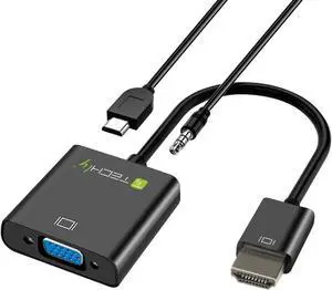 HDMI to VGA Adapter Cable w/Audio HDMI to VGA Adapter Cable w/Audio