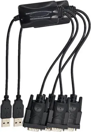 MICRO CONNECTORS USB 2.0 A-Male to Dual DB9-Male Serial Adapter 2-Pack (E07-162-2P) MICRO CONNECTORS USB 2.0 A-Male to Dual DB9-Male Serial Adapter 2-Pack (E07-162-2P)