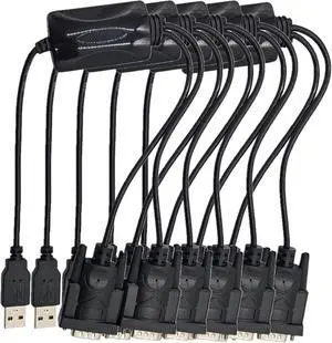 MICRO CONNECTORS USB 2.0 A-Male to Dual DB9-Male Serial Adapter 5-Pack (E07-162-5P) MICRO CONNECTORS USB 2.0 A-Male to Dual DB9-Male Serial Adapter 5-Pack (E07-162-5P)