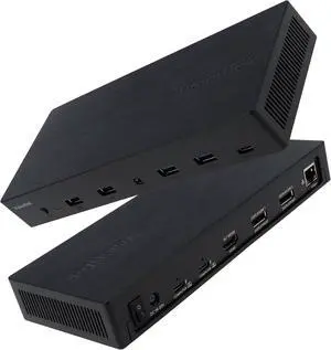 VisionTek VT4950 USB-C DisplayLink Docking Station with KVM Switch for Dual Laptops - Hybrid Workstation Triple Monitor Dock with HDMI & DisplayPort, 100W Laptop Charging for Windows and macOS VisionTek VT4950 USB-C DisplayLink Docking Station with KVM Switch for Dual Laptops - Hybrid Workstation Triple Monitor Dock with HDMI & DisplayPort, 100W Laptop Charging for Windows and macOS