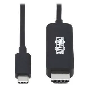 Tripp Lite USB C to HDMI Cable, Thunderbolt 3 Compatible Adapter Cable, USB-C and HDMI 4K, 4:4:4, Black, M/M, 6 ft. (U444-006-HBE) Tripp Lite USB C to HDMI Cable, Thunderbolt 3 Compatible Adapter Cable, USB-C and HDMI 4K, 4:4:4, Black, M/M, 6 ft. (U444-006-HBE)