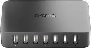 D-Link USB Hub 7 Multi Port USB 2.0 Fast Charge 2.4A Compact Design 5V/3A Power Adapter Portable (DUB-H7) D-Link USB Hub 7 Multi Port USB 2.0 Fast Charge 2.4A Compact Design 5V/3A Power Adapter Portable (DUB-H7)