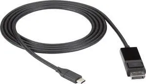 Black Box USB-C to DisplayPort Adapter Cable, 4K60, HDR, 6ft Black Box USB-C to DisplayPort Adapter Cable, 4K60, HDR, 6ft