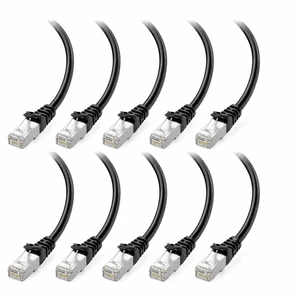 BRENDAZ Cat6a Ethernet Cable, 10-Pack, 10Gbps Snagless UTP Patch Cable, 24 AWG, Black, 15 Feet, for Networking, Computers, Routers, and Switches (10-Feet) BRENDAZ Cat6a Ethernet Cable, 10-Pack, 10Gbps Snagless UTP Patch Cable, 24 AWG, Black, 15 Feet, for Networking, Computers, Routers, and Switches (10-Feet)