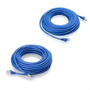 Cable Matters Snagless Long Cat6 Ethernet Cable (Cat6 Cable, Cat 6 Cable) in Blue 50 ft & Cat6A (SSTP, SFTP) Shielded Ethernet Cable Cable Matters Snagless Long Cat6 Ethernet Cable (Cat6 Cable, Cat 6 Cable) in Blue 50 ft & Cat6A (SSTP, SFTP) Shielded Ethernet Cable