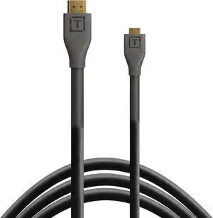 Tether Tools TetherPro HDMI Micro to HDMI 2.0, 3' (1m), Black Tether Tools TetherPro HDMI Micro to HDMI 2.0, 3' (1m), Black