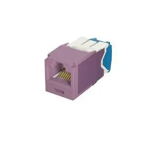 Panduit CJ6X88TGVL Mini-Com UTP RJ45 Cat6a TG Jack Module, Violet Panduit CJ6X88TGVL Mini-Com UTP RJ45 Cat6a TG Jack Module, Violet