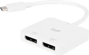 Monoprice USB-C to Dual 4K DisplayPort Adapter (Dual 4K@60Hz) HDR, Supports MST, SST, and Mirror Modes, Portable, Compatible with Thunderbolt 3 Devices with Windows and MacOS Monoprice USB-C to Dual 4K DisplayPort Adapter (Dual 4K@60Hz) HDR, Supports MST, SST, and Mirror Modes, Portable, Compatible with Thunderbolt 3 Devices with Windows and MacOS