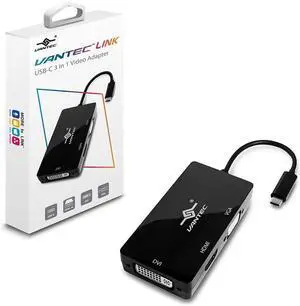 Vantec Link USB-C 3 in 1 Video Adapter with HDMI 4K, DVI, VGA (CB-CU301HDV) Vantec Link USB-C 3 in 1 Video Adapter with HDMI 4K, DVI, VGA (CB-CU301HDV)