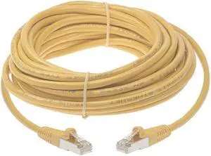 SF Cable Cat5e Shielded (STP) Ethernet Network Cable, 26AWG 4pair Stranded Copper Wire, RJ45 Plug, 350MHz, 150ft, Yellow SF Cable Cat5e Shielded (STP) Ethernet Network Cable, 26AWG 4pair Stranded Copper Wire, RJ45 Plug, 350MHz, 150ft, Yellow