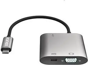 Kanex USB-C to VGA Adapter with USB 3.0 and Pass-Thru Charging with Power Delivery (K181-1278) Kanex USB-C to VGA Adapter with USB 3.0 and Pass-Thru Charging with Power Delivery (K181-1278)