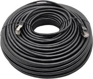 Micro Connectors 200 Feet CAT6A Industrial Outdoor-Rated Shielded Ethernet (26 AWG) Cable-Black (E09-200B-OUT) Micro Connectors 200 Feet CAT6A Industrial Outdoor-Rated Shielded Ethernet (26 AWG) Cable-Black (E09-200B-OUT)