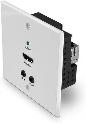 LINDY 70m Cat.6 HDMI 4K60, IR & RS-232 HDBaseT UK Wall Plate Extender, Transmitter LINDY 70m Cat.6 HDMI 4K60, IR & RS-232 HDBaseT UK Wall Plate Extender, Transmitter