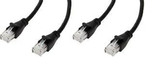 Amazon Basics RJ45 Cat-6 Ethernet Patch Cable, 1Gbps Transfer Speed, Gold-Plated Connectors, 3 Foot, Black, 20-Pack Amazon Basics RJ45 Cat-6 Ethernet Patch Cable, 1Gbps Transfer Speed, Gold-Plated Connectors, 3 Foot, Black, 20-Pack