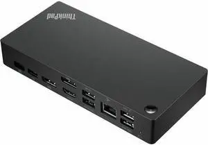 Lenovo ThinkPad 40BN Docking Station - for Notebook, Monitor - Charging Capability - 135 W - USB Type C - 2 Displays Supported - 4K @ 60Hz, 4K UHD, 4K - 3840 x 2160-6 x USB Ports - 2 2.0-5 Type-A Lenovo ThinkPad 40BN Docking Station - for Notebook, Monitor - Charging Capability - 135 W - USB Type C - 2 Displays Supported - 4K @ 60Hz, 4K UHD, 4K - 3840 x 2160-6 x USB Ports - 2 2.0-5 Type-A
