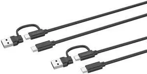 Speedlink Stream Play & Charge USB-C/USB-A to USB-C Controller Cable Set 3m - 2 Charging Cables for Controller PS5 Xbox Switch Controller, 3 metres, Charging and Data Transfer, Black Speedlink Stream Play & Charge USB-C/USB-A to USB-C Controller Cable Set 3m - 2 Charging Cables for Controller PS5 Xbox Switch Controller, 3 metres, Charging and Data Transfer, Black
