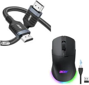 acer 8K HDMI 2.1 Cable 6.6FT Bundle with Dual Mode Gaming Mouse acer 8K HDMI 2.1 Cable 6.6FT Bundle with Dual Mode Gaming Mouse