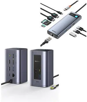 Baseus Nomos Air 12 in 1 Docking Station Dual Monitor & Laptop Docking Station Dual Monitor 9 in 1 USB C Hub Baseus Nomos Air 12 in 1 Docking Station Dual Monitor & Laptop Docking Station Dual Monitor 9 in 1 USB C Hub