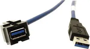 USB 3.0 Type A F/USB-A M 6FT SNAP-in Assembly USB 3.0 Type A F/USB-A M 6FT SNAP-in Assembly