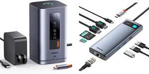 Baseus Spacemate Laptop Docking Station, 11-in-1 USB-C Docking Station for Windows and Laptop Docking Station Dual Monitor 9 in 1 USB C Hub Baseus Spacemate Laptop Docking Station, 11-in-1 USB-C Docking Station for Windows and Laptop Docking Station Dual Monitor 9 in 1 USB C Hub
