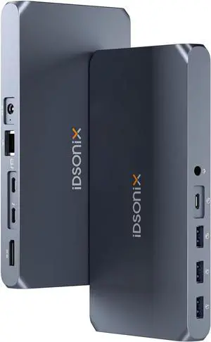 iDsonix USB C Docking Station 8K@60HZ & Dual 4K@60HZ Display with 60W Charging for Mac and Windows Laptops, NVMe&SATA M.2 Slots, USB3.2 DP Aux Ethernet iDsonix USB C Docking Station 8K@60HZ & Dual 4K@60HZ Display with 60W Charging for Mac and Windows Laptops, NVMe&SATA M.2 Slots, USB3.2 DP Aux Ethernet