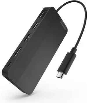 Lenovo USB Type-C Dual Display Travel Dock (No AC Adapter) Hub Docking Station Displayport HDMI USB Type-C Ethernet 2 Screen Output 47cm Internal Cable 40B90000WW Lenovo USB Type-C Dual Display Travel Dock (No AC Adapter) Hub Docking Station Displayport HDMI USB Type-C Ethernet 2 Screen Output 47cm Internal Cable 40B90000WW