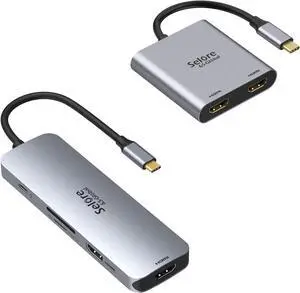 Docking Station Dual HDMI+USB C to Dual HDMI Adapter Docking Station Dual HDMI+USB C to Dual HDMI Adapter