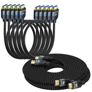 8K HDMI 2.1 Cables 6FT/5-Pack & 10FT/2-Pack 8K HDMI 2.1 Cables 6FT/5-Pack & 10FT/2-Pack