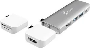 J5Create ULTRADRIVE Kit USB-C Dual-Display 8-in-1 Modular Dock - 2 Detachable Modules - Perfect for MacBook/MacBook Air/MacBook Pro J5Create ULTRADRIVE Kit USB-C Dual-Display 8-in-1 Modular Dock - 2 Detachable Modules - Perfect for MacBook/MacBook Air/MacBook Pro