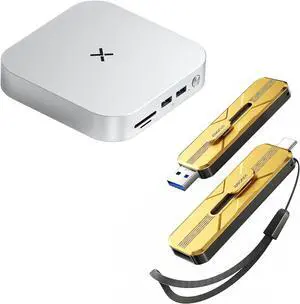 iDsonix Mac mini M4 Dock with USB Flash Drive 128GB External SSD iDsonix Mac mini M4 Dock with USB Flash Drive 128GB External SSD