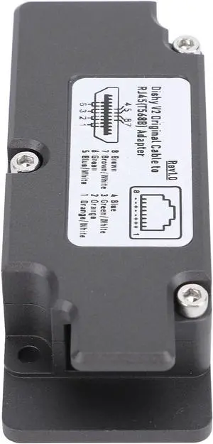 Dishy V2 to RJ45 Adapter, Heavy Duty Aluminum Ethernet Adapter for Seamless Network Connection on the Go Dishy V2 to RJ45 Adapter, Heavy Duty Aluminum Ethernet Adapter for Seamless Network Connection on the Go