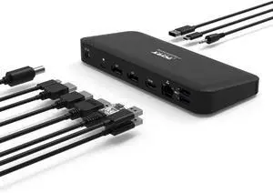 PORT DESIGN USB-C Docking Station - 9 Ports, 3x 4K, 85W PORT DESIGN USB-C Docking Station - 9 Ports, 3x 4K, 85W