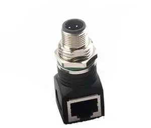 M12 4Pin D-Code to RJ45 Adapter Water Proof IP67 M12 Male/Female to RJ45 Female Connector Industrial(Army Green) M12 4Pin D-Code to RJ45 Adapter Water Proof IP67 M12 Male/Female to RJ45 Female Connector Industrial(Army Green)